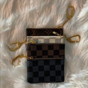 Small key /card ring pouches 4” x 3” NWOT